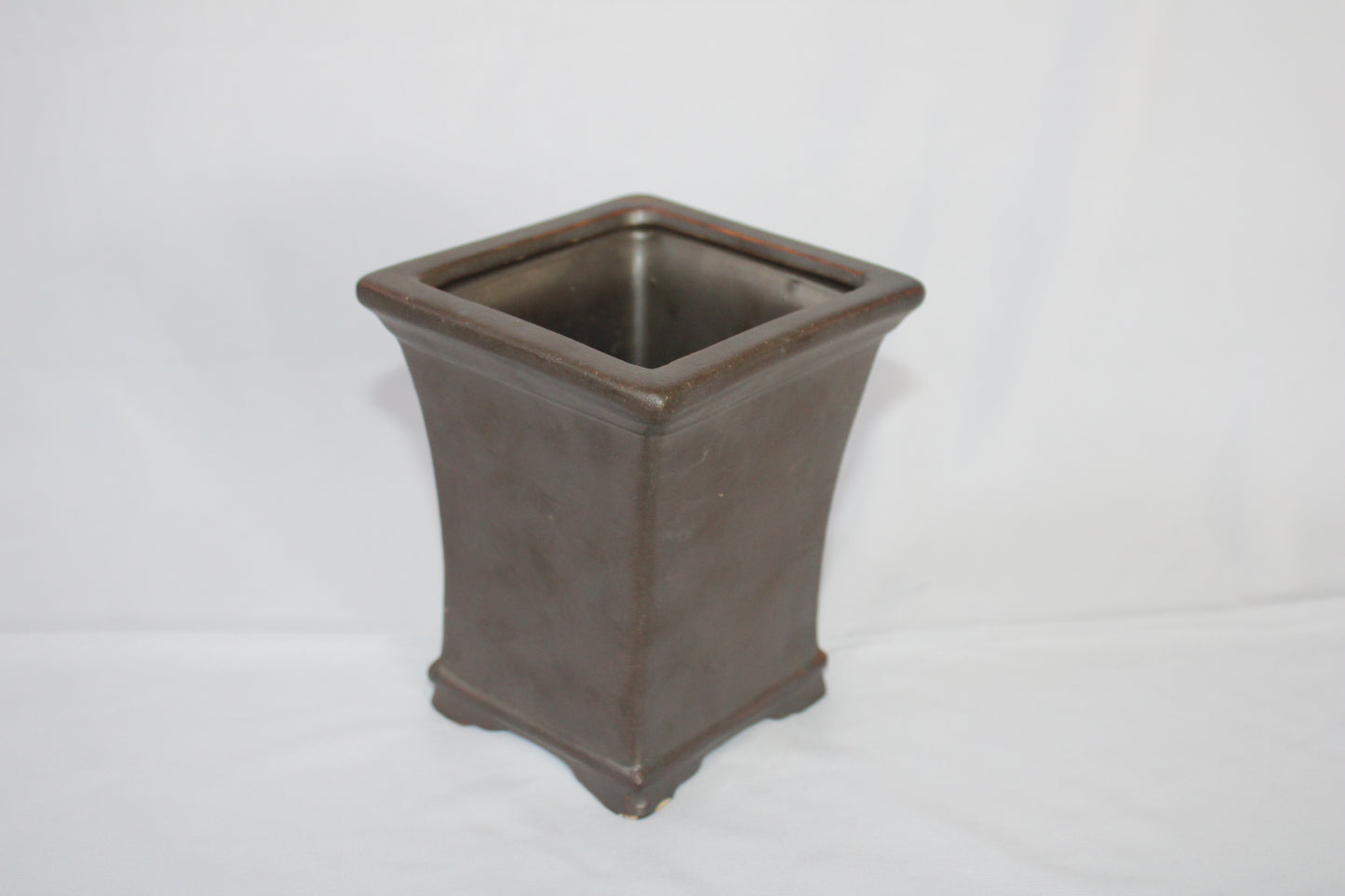 Imported Taiwanese Tall Bonsai Pot | Premium Ceramic Bonsai Planter | Glossy Green & Matte Brown Finish