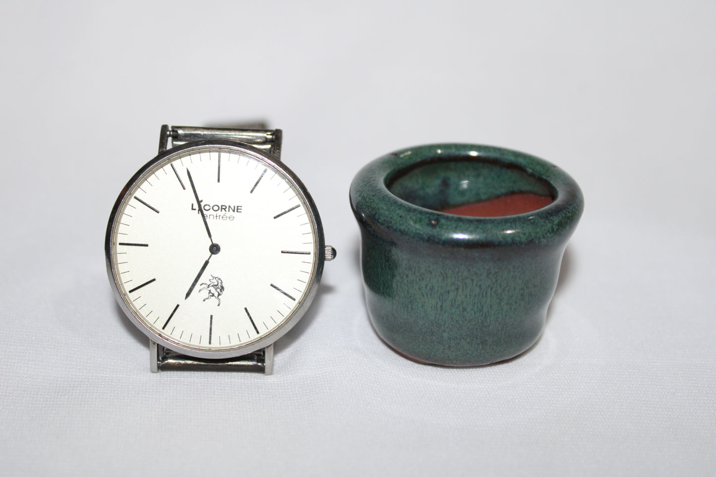 Mini Round Vietnam Ceramic Bonsai Pot | Glossy Green Glaze Succulent Planter | Small Indoor Bonsai Container