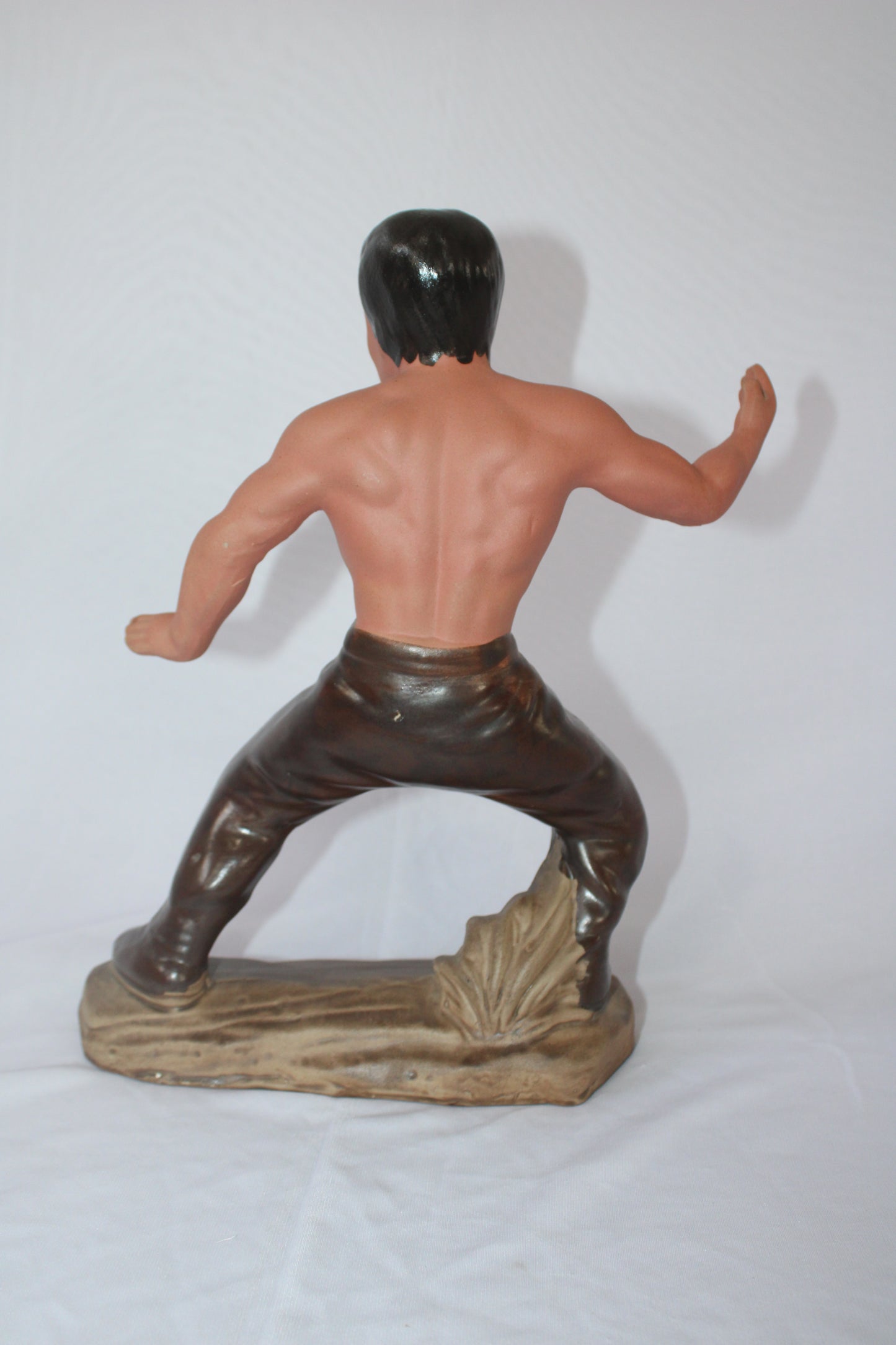 Martial Artist Bonsai Figurine – Decorative Ceramic Statue for Bonsai, Terrarium & Home Décor