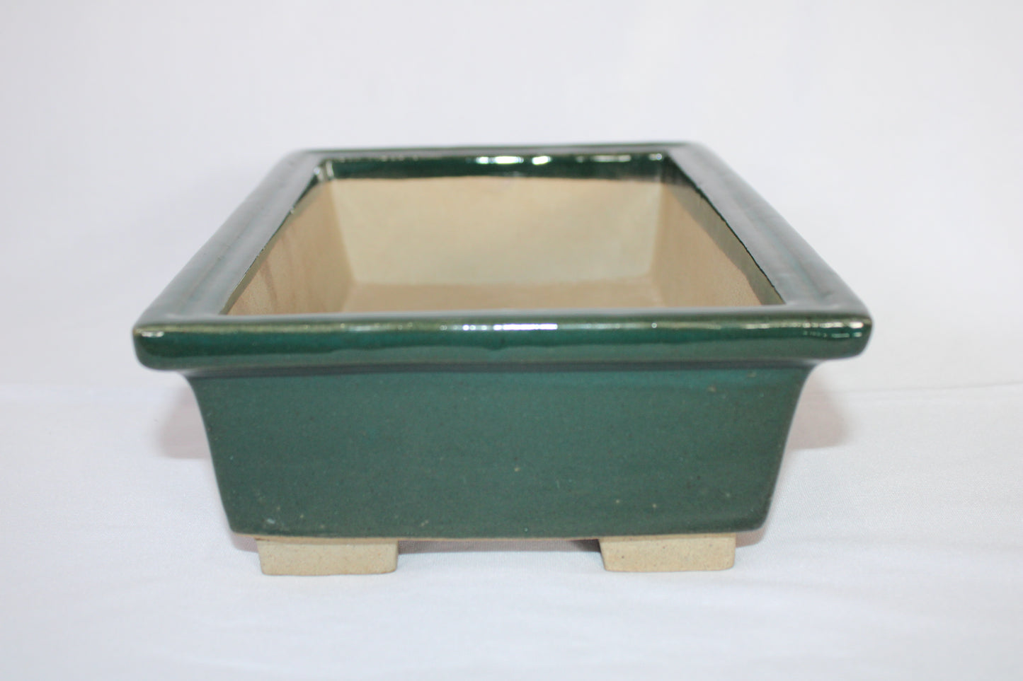Imported Taiwanese Rectangular Bonsai Pot | Premium Ceramic Bonsai Tray (Green & Matte Brown Variants) | Artistic Glazed Planter