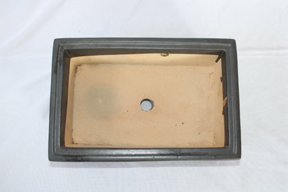 Imported Taiwanese Rectangular Bonsai Pot | Premium Ceramic Bonsai Tray (Green & Matte Brown Variants) | Artistic Glazed Planter