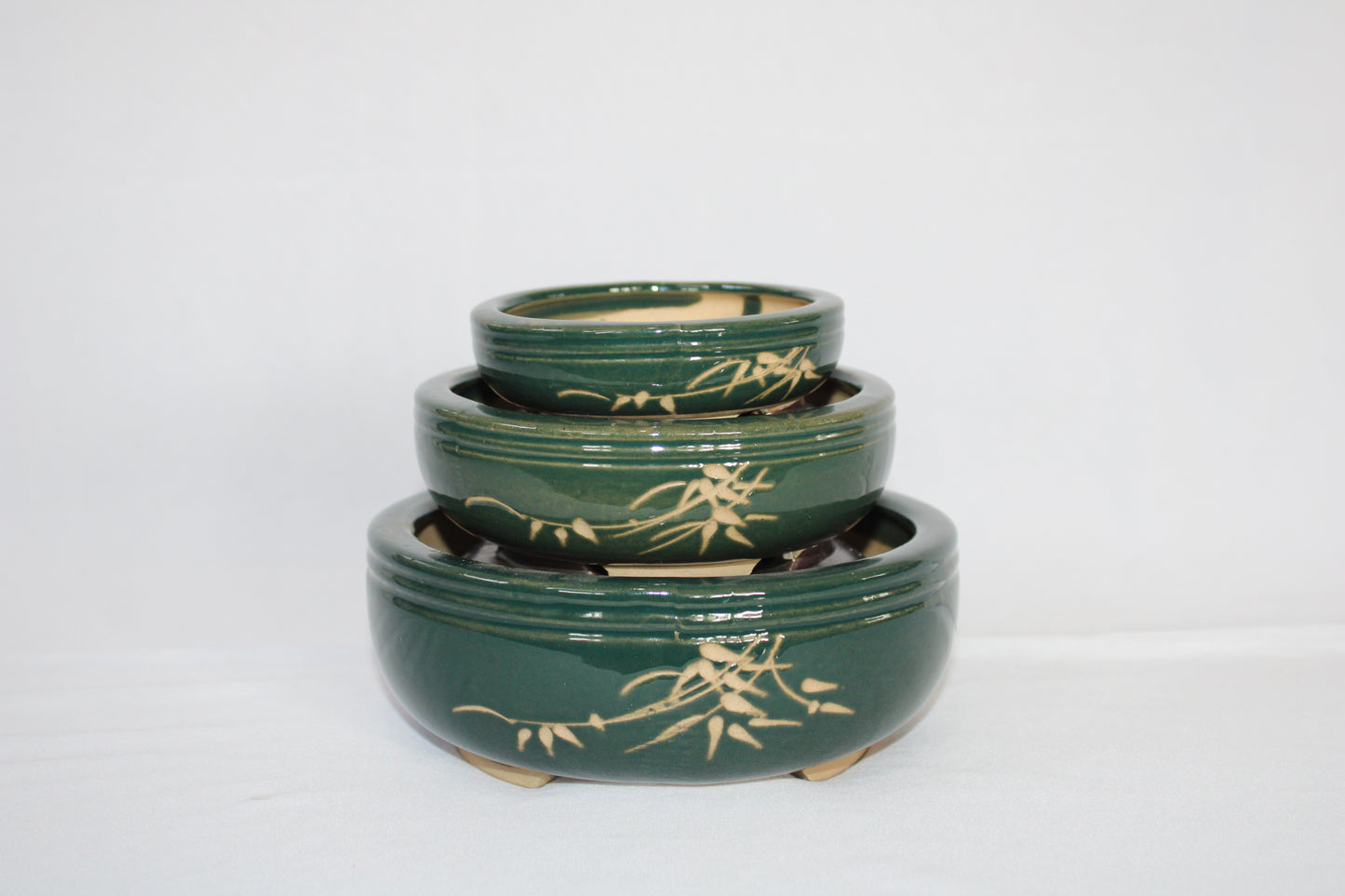 Premium Taiwanese Ceramic Bonsai Tray | Handmade Glazed Bonsai Pot | Shallow Bonsai Planter for Indoor & Outdoor Use