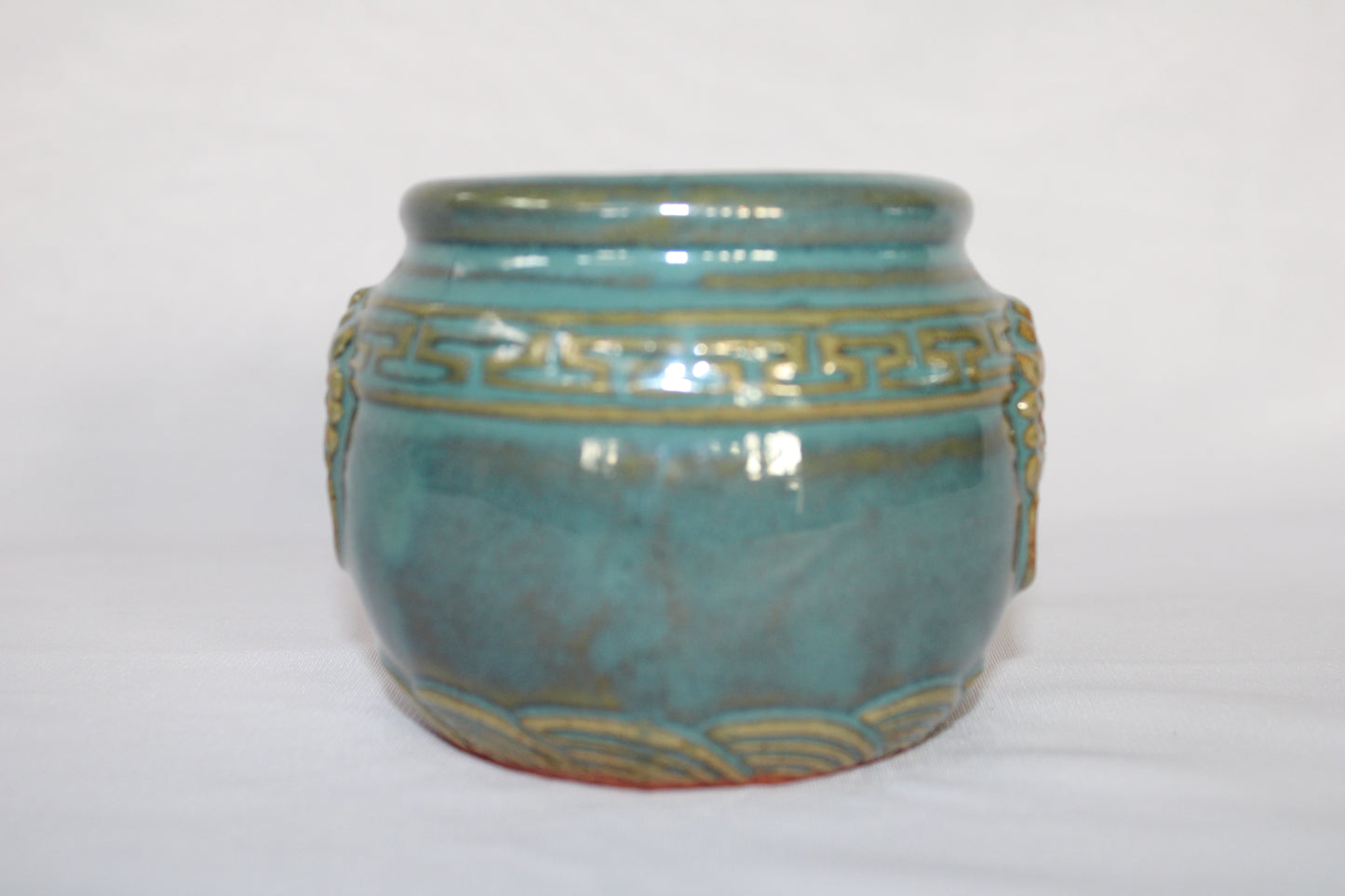 Premium Taiwanese Ceramic Bonsai Pot with Antique Glaze & Handcrafted Lion Design | Luxury Planter for Bonsai & Indoor Decor