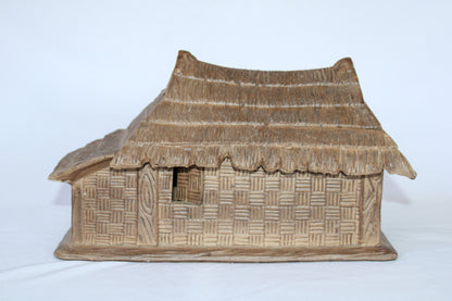 Ceramic Bonsai House | Miniature Village Hut for Bonsai Landscape | Decorative Bonsai Accessory