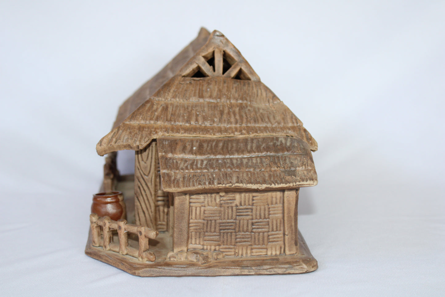 Ceramic Bonsai House | Miniature Village Hut for Bonsai Landscape | Decorative Bonsai Accessory