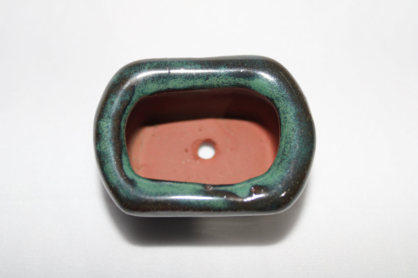 Premium Vietnam Ceramic Mini Bonsai Pot | Glazed Green Designer Succulent Planter | Small Indoor Bonsai Pot
