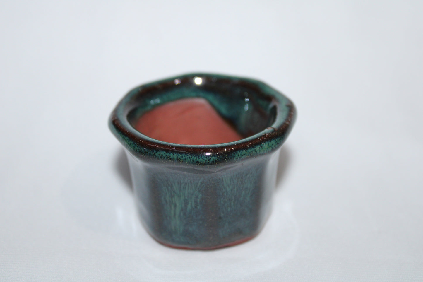 Mini Oval Glossy Green Ceramic Bonsai Pot | Vietnam Imported Designer Succulent Planter | Small Indoor Bonsai Container